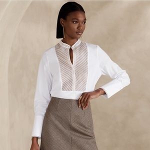 Banana Republic Josefa Tuxedo Shirt XL new with tags!!